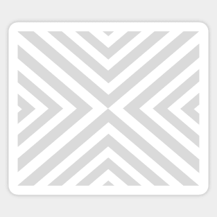 Abstract triangles geometric pattern - gray and white. Sticker